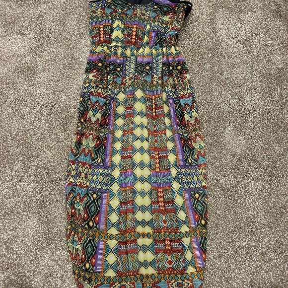 Angie Colorful Geometric Maxi Dress - Picture 3 of 3